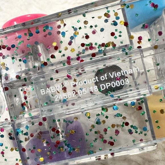 Build A Bear Workshop Rainbow Multi Color Glitter Roller Skates Pair Shoes - Picture 4 of 4